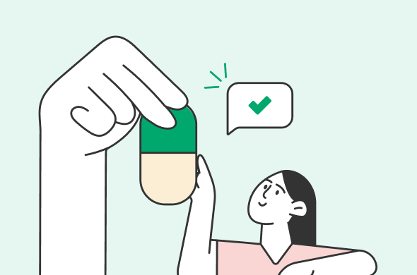 Hand giving woman a pill.png
