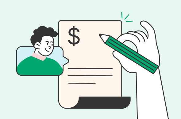 Man looking at hand signing payment bill.png
